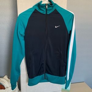 Nike Jackets & Coats - Nike NWOT turquoise navy track jacket Nike Jackets & Coats - Nike NWOT turquoise navy track jacket